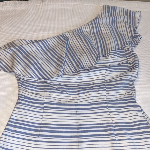 BB Dakota One Shoulder Romper Striped size 0 - Picture 5 of 12